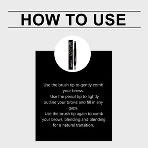 Instructions d'utilisation du crayon à sourcils marron zephoco pour un fini naturel
