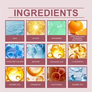 Elenco dettagliato degli ingredienti del siero labbra con vitamina C e acido ialuronico