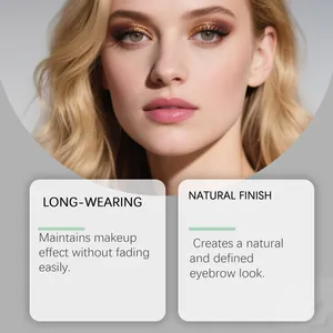 Effet de maquillage professionnel pour un look de sourcils naturel et longue tenue