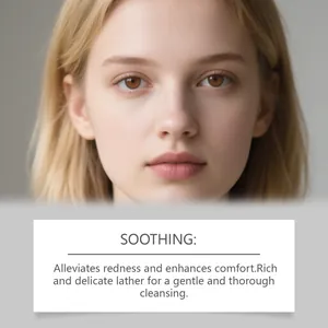 Soothing Glutathione soap for gentle facial cleansing and redness relief.
