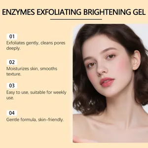 Detail of gentle enzymes exfoliating brightening gel for deep pore cleansing