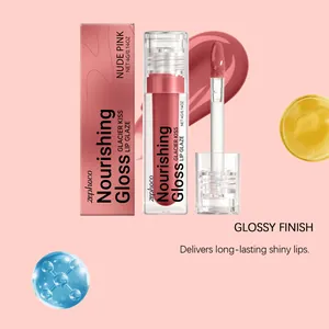 Dettaglio del gloss per labbra nutriente zephoco Nude Pink con una finitura lucida