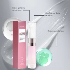 Dettaglio della texture e degli ingredienti illuminanti del siero labbra EELHOE