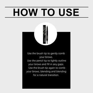Guide d'instruction complet pour utiliser le crayon à sourcils zephoco 2-en-1 châtain clair