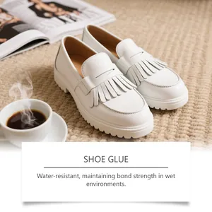 Pegamento impermeable para calzado para reparar mocasines de cuero blanco de lujo