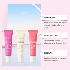 Details zum EELHOE getönten Lippenbutter-Set mit Vorteilen von Mineralöl und Bienenwachs