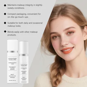 Detailansicht der SPF46 Anti-Aging-Grundierung für ein natürliches mattes Finish.