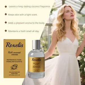 Profumo spray all'aroma di cocco per donna in elegante flacone da 50 ml con confezione