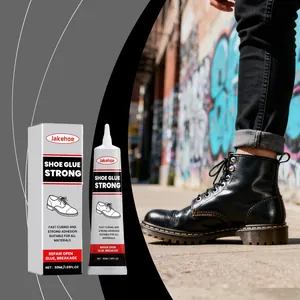 JAKEHOE Pegamento Fuerte para Zapatos Adhesivo Profesional para Reparación Zapatillas Botas de Cuero Impermeable Transparente