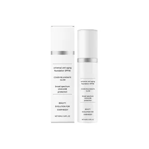 Professionelle Anti-Aging-Foundation SPF46 mit Breitband-UVA/UVB-Schutz für alle Hauttypen