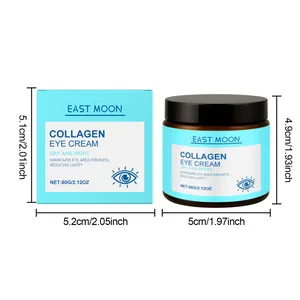 Dimensioni e dettagli della confezione della crema contorno occhi al collagene East Moon.
