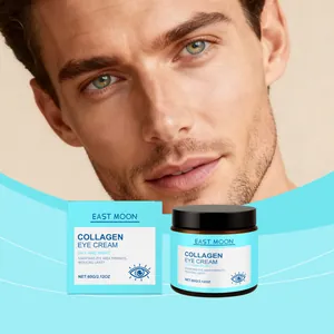 Crema contorno occhi al collagene East Moon per uomo, trattamento rassodante e idratante