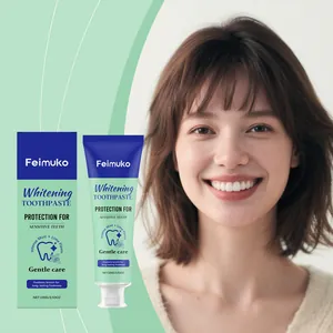 Dentifrice blanchissant Feimuko pour dents sensibles au goût de menthe et de citron vert
