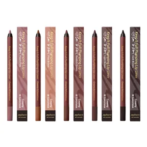 Coffret de crayons à lèvres Zephoco plumping avec 5 nuances crémeuses et emballages