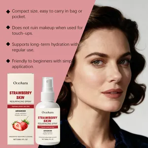OCEAURA Erdbeer-Hautspray für langanhaltende Feuchtigkeit und einen ebenmäßigen Teint
