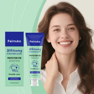 Dentifrice Blanchissant Feimuko Protection des Dents Sensibles Nettoyage Doux Goût Menthe Citron Vert Soins Dentaires Quotidiens Haleine Fraîche