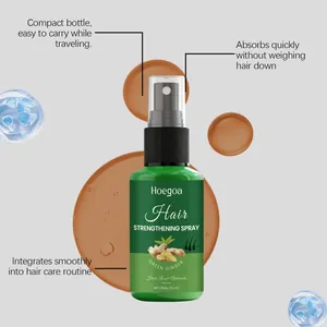 Close-up of Hoegoa Hair Strengthening Spray with ginger extracts for scalp care