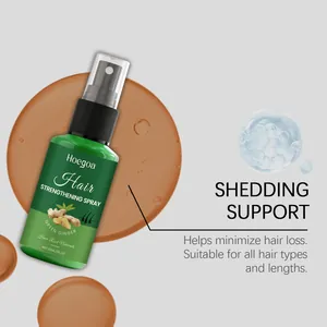 Close-up of Hoegoa hair strengthening spray with ginger essence for hair loss support