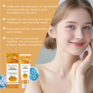 Gentle turmeric brightening facial cleanser for healthy and radiant skin