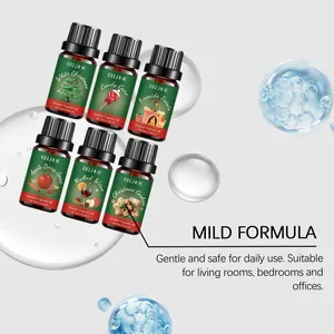 Détail de la formule douce du coffret d'huiles parfumées de Noël EELHOE pour salon