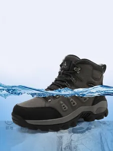 SkyPilot high-top professional waterproof hiking boots for men and women in grey color