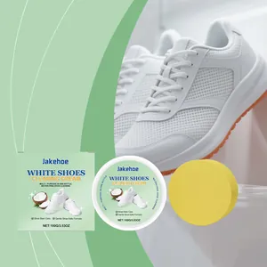 JAKEHOE Crème de Nettoyage Multi-Usage pour Chaussures Blanches Sans Eau Détachant Doux pour Blanchir les Chaussures Jaunies