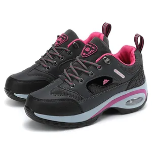 Women Outdoor Hiking Shoes Breathable Mesh Air Cushion Thick Sole Trekking Sneakers Casual Sports Walking Shoes Fashion Patchwork Climbing Footwear
