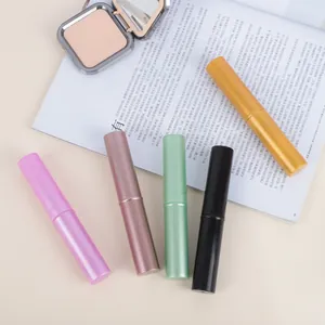 Professional 5pcs portable makeup brush set with soft bristles and colorful cases