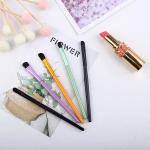 Portable 5-piece colorful eyeshadow makeup brush set with soft bristles for daily use