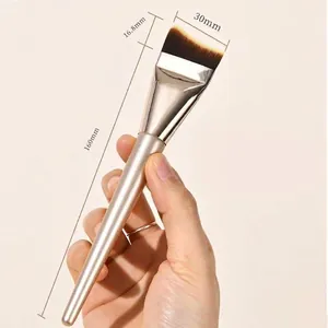 Professional Ultra-Thin Seamless Foundation Brush Fish-tail Flat Top Moon Shape Makeup Brush For Liquid Foundation Concealer Tool