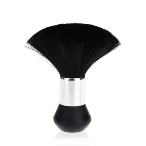 Draagbare Paddestoelvormig Make-up Kwast Synthetische Vezel Verguld Plastic Handvat Poeder Blush Kwast Nagelstof Reinigingsborstel
