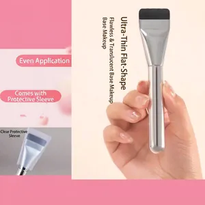 Flacher Foundation Pinsel Ultradünner Nahtloser Concealer Masken Pinsel Professionelle Synthetikfaser Gesicht Make-up Werkzeuge