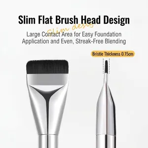 Professioneller flacher Foundation-Pinsel mit 0,15 cm dünnen Borsten für perfektes Make-up