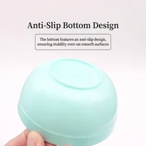 Ανθεκτικό μπολ ανάμειξης μάσκας DIY σε πράσινο της μέντας με σταθερό αντιολισθητικό πάτο
