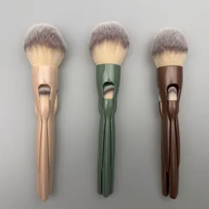 Set di pennelli da trucco magnetici 4-in-1 portatili per cipria e ombretto