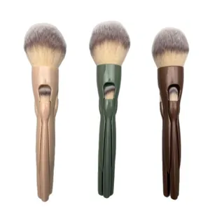 Set di pennelli trucco magnetici 4 in 1 portatili con pennelli per cipria e ombretto