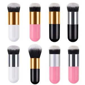 Professionelles Set aus acht tragbaren Kabuki-Pinseln für Foundation und Puder-Make-up