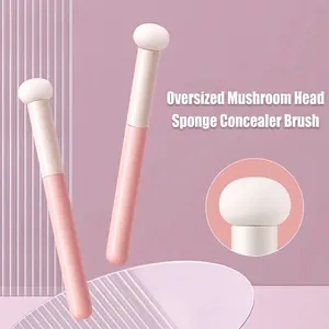 Tragbarer Pilzkopf Concealer Pinsel Weicher Schwamm Runder Kopf Make-up Pinsel Für Pickelmale Tränensäcke Gesicht Abdeckwerkzeug