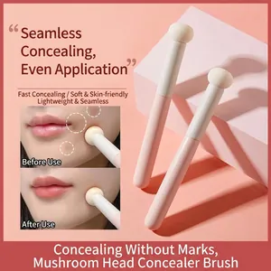 Tragbarer Pilzkopf-Concealer-Pinsel für nahtloses Make-up und doppelte Anwendung