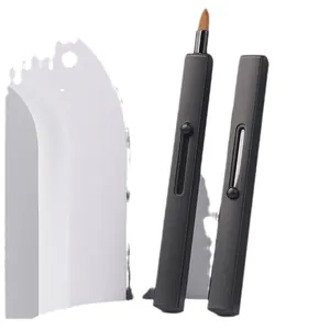 Professionele uitschuifbare lippenpenseel met dop voor nauwkeurige make-up aanbreng