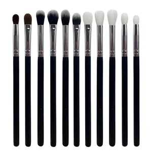 Juego de pinceles profesionales para maquillaje de ojos con fibras suaves y mango largo (86)