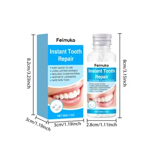 Detailed dimensions and packaging for Feimuko instant tooth repair solid glue material