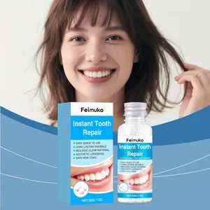 Feimuko instant tooth repair kit with thermal beads for a natural smile improvement.