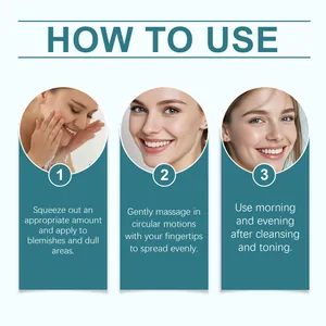 Guide d'application de crème visage en 3 étapes avec conseils de massage et usage