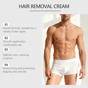Crema depilatoria delicata professionale per uomo per una pelle liscia e molto pulita