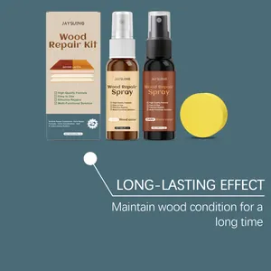 Kit riparazione legno con spray chiaro e scuro e spugna per la cura dei mobili a lungo termine