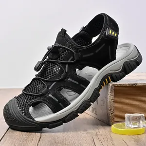 Sandales de randonnée pour hommes durables avec maille respirante et semelle antidérapante