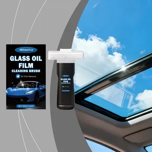 Hikmarion Spazzola Pulizia Pellicola Olio Vetro Auto Rimuovi Pellicola Olio Con Testina In Spugna Per Parabrezza Chiarezza Visione