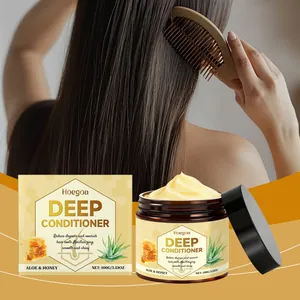 Detailed view of Hoegoa Deep Conditioner with aloe and honey for smooth shiny hair