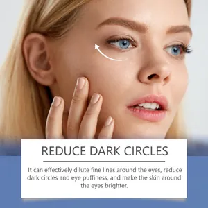 Mascarilla ocular eficaz contra ojeras y líneas finas, detalle de piel suave.